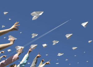 crypto projects launches, paper airplanes