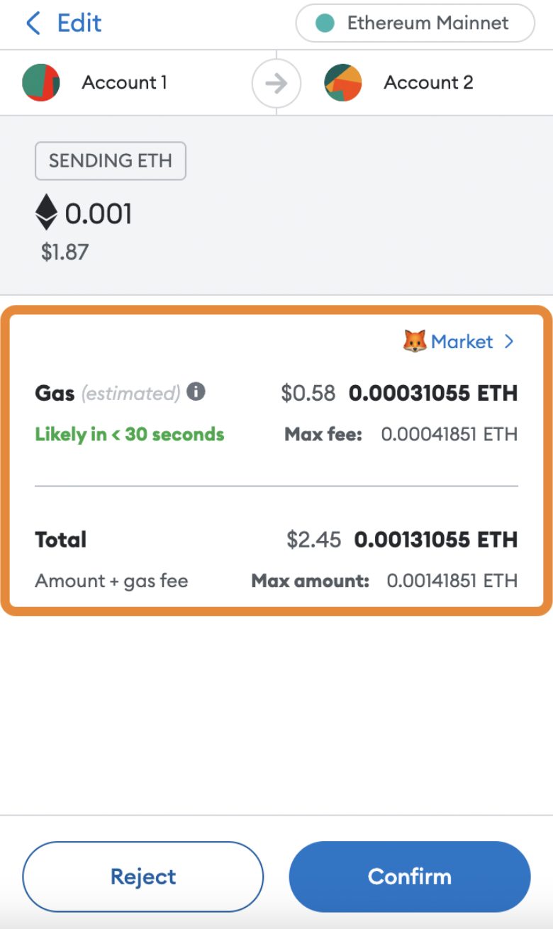 Deposit crypto into MetaMask wallet