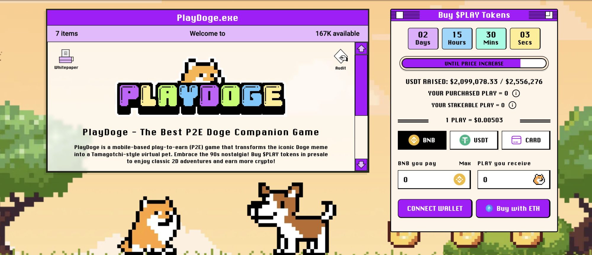 Presale of PlayDoge