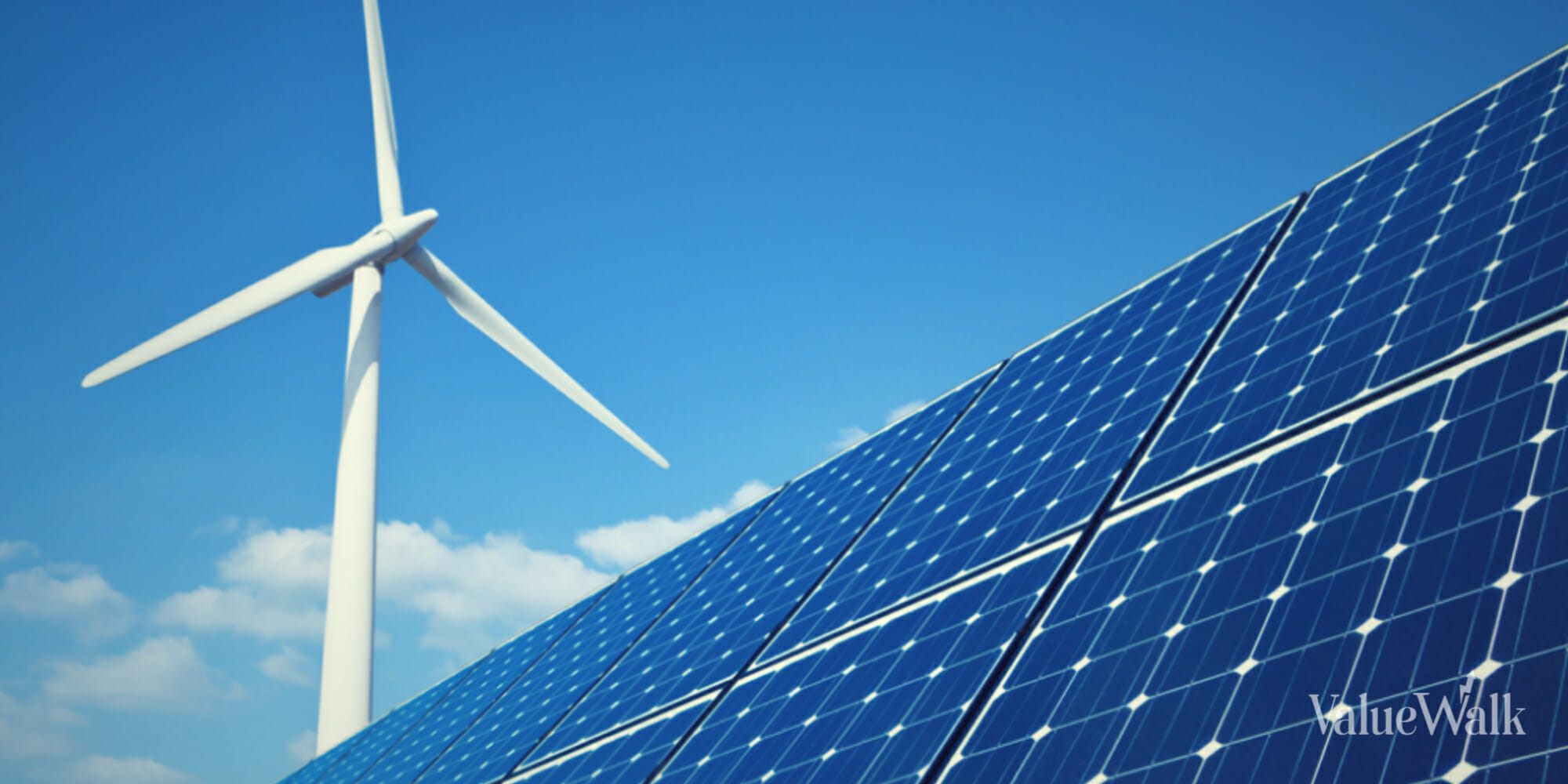 Image of wind mill and solar panels