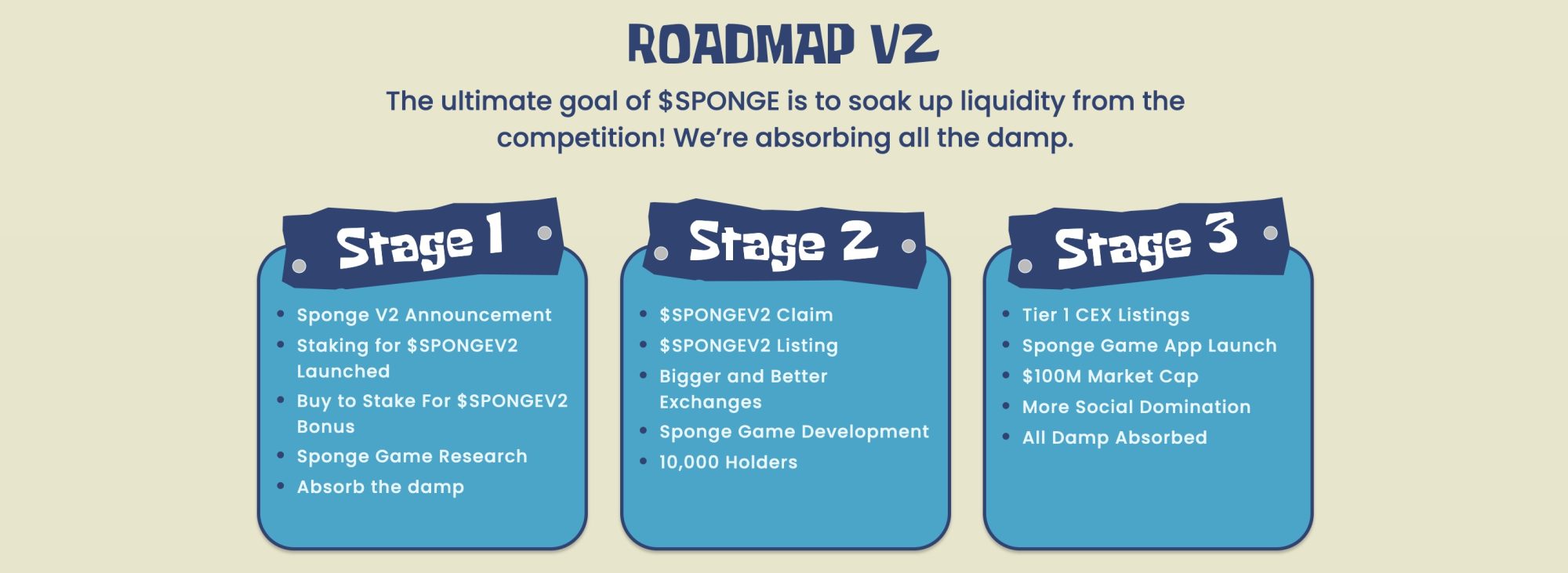 Sponge V2 Roadmap