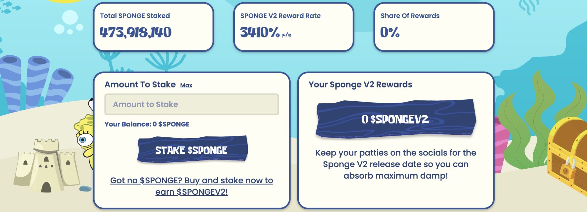 Sponge V2 Staking Dashboard