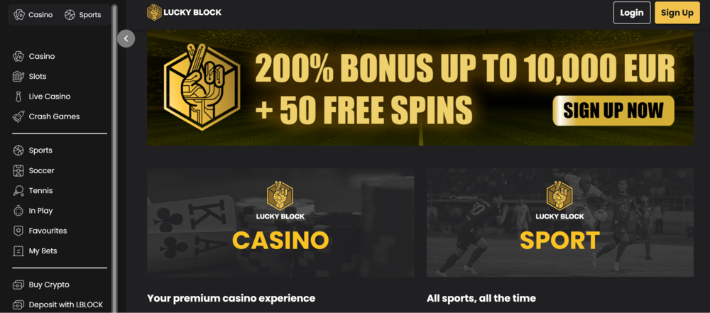 Lucky Block Crypto Casino Free Spins