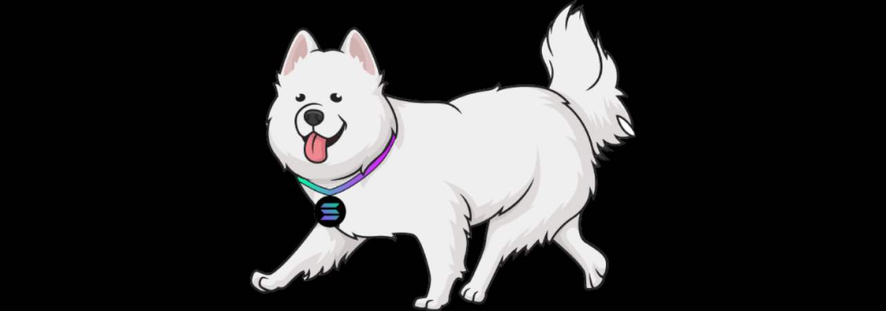 Solana meme coins | Samoyedcoin mascot