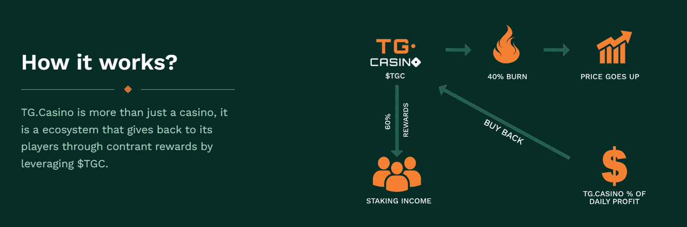 Burn Mechanics TG.Casino Token