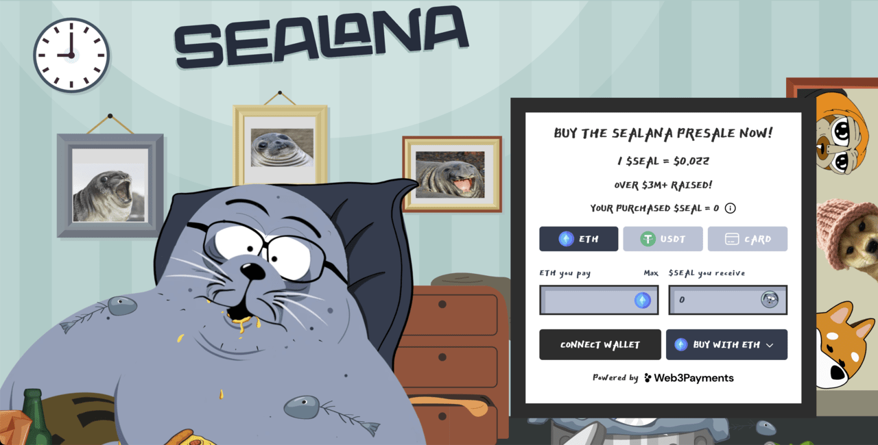Pepe vs Doge | Sealana presale campaign