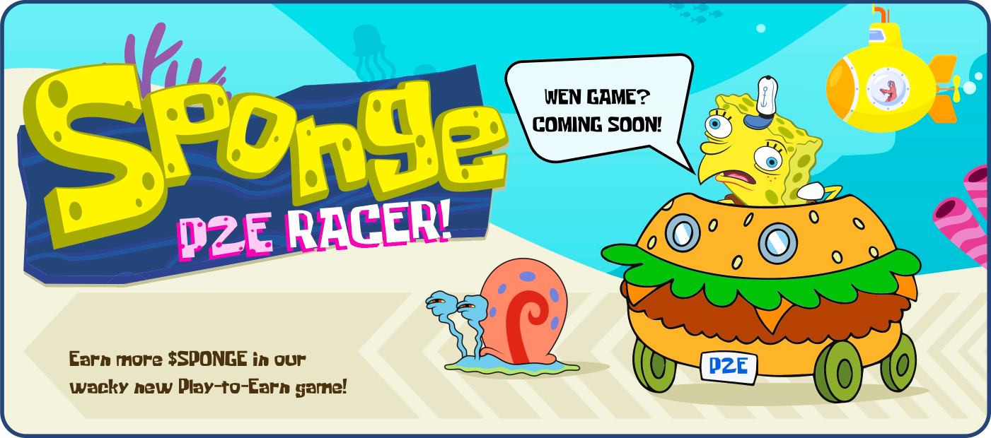 Sponge V2 P2E racer game