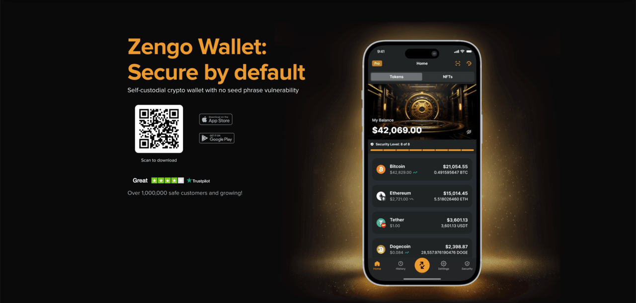 MetaMask alternatives, Cryptocurrency wallets, Best Hot Wallets | Zengo Wallet UVP